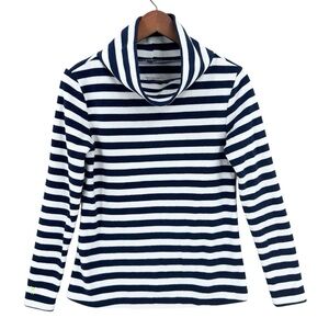 DUDLEY STEPHENS Fleece Sweatshirt Striped White Blue